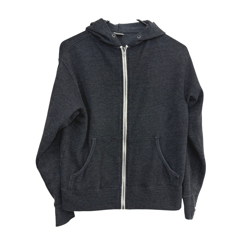 Independent Trading Co Hoodie Womens Small Gray Dangerous Man Brewing Co Zip Up